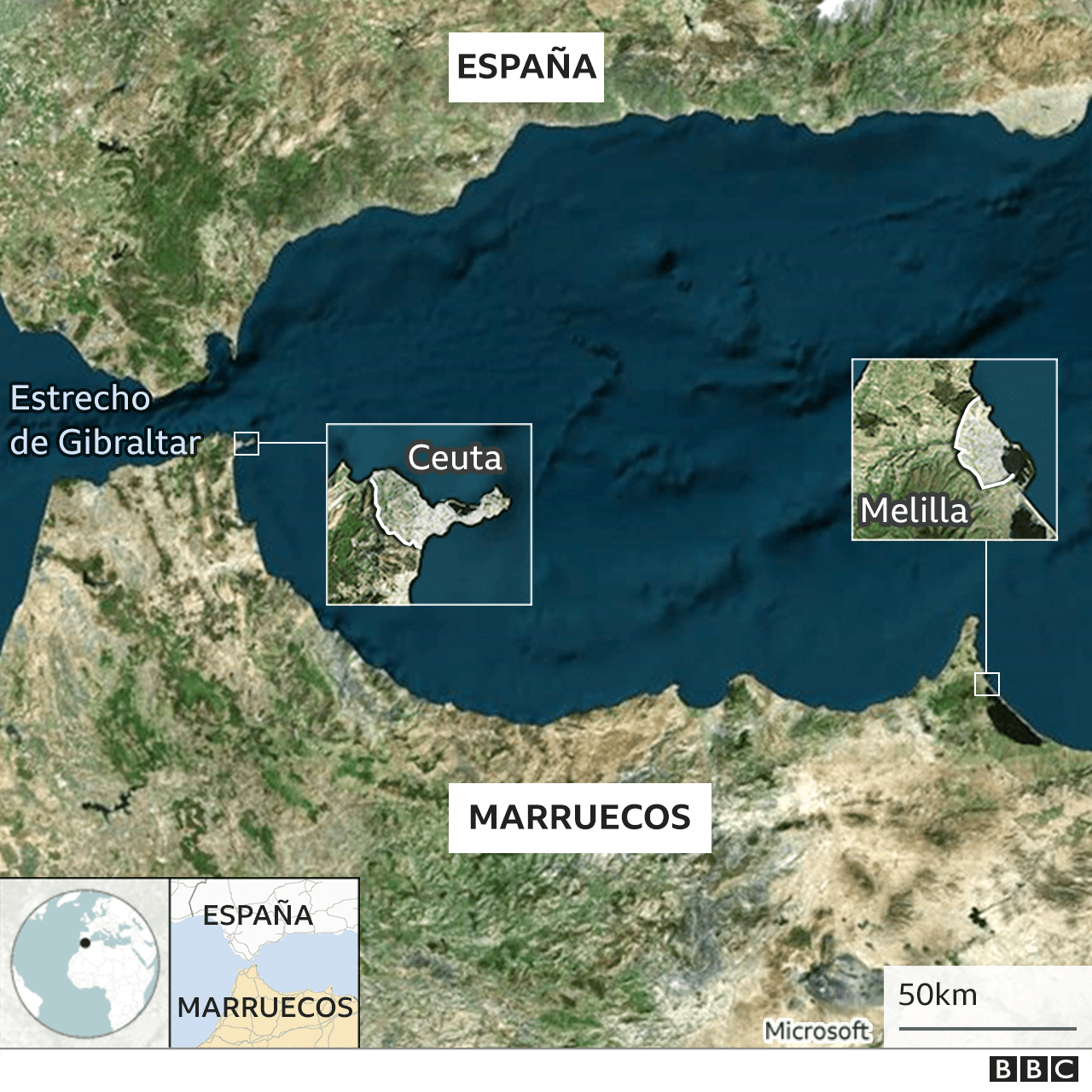 Por qué Ceuta y Melilla pertenecen a España si están en África - BBC News Mundo